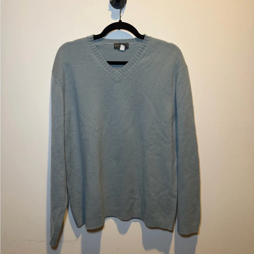 Banana Republic Men's Sky Blue Cashmere Sweater‎